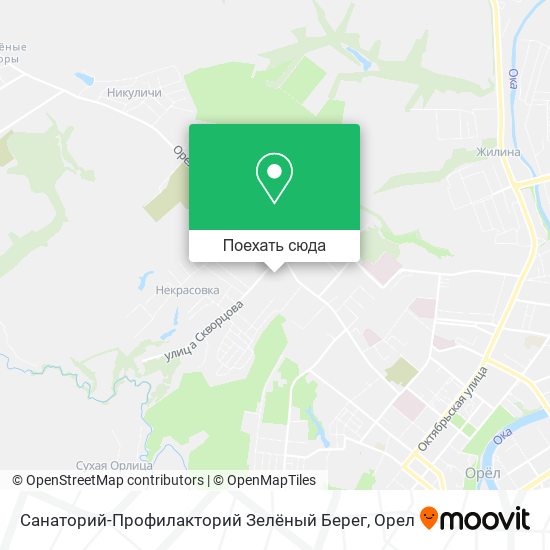 Карта Санаторий-Профилакторий Зелёный Берег