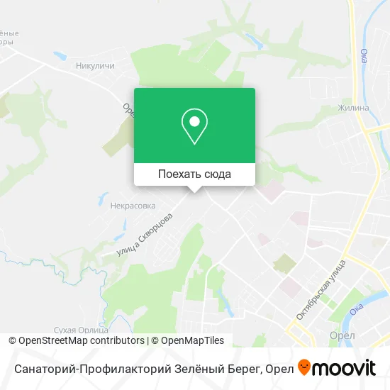 Карта Санаторий-Профилакторий Зелёный Берег