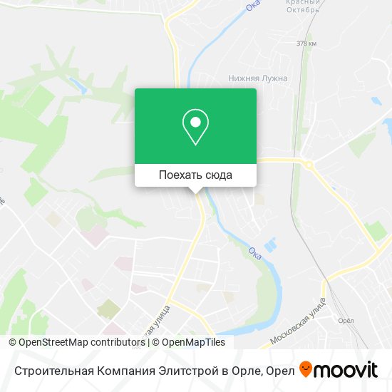 Карта Строительная Компания Элитстрой в Орле