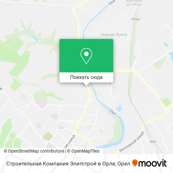 Карта Строительная Компания Элитстрой в Орле