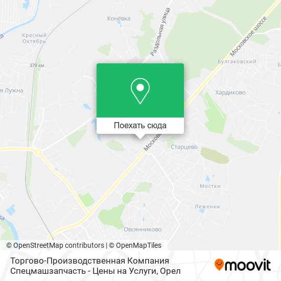 Карта Торгово-Производственная Компания Спецмашзапчасть - Цены на Услуги