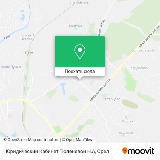 Карта Юридический Кабинет Тюленевой Н.А