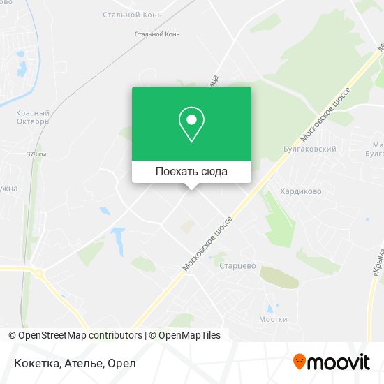 Карта Кокетка, Ателье