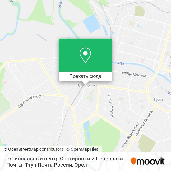 Карта Региональный центр Сортировки и Перевозки Почты, Фгуп Почта России