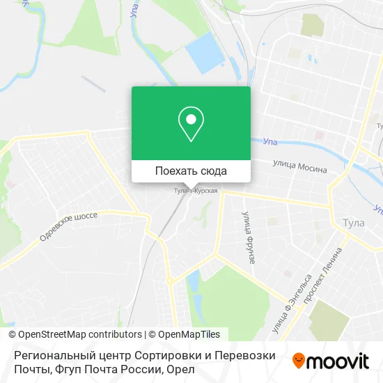 Карта Региональный центр Сортировки и Перевозки Почты, Фгуп Почта России