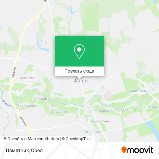 Карта Памятник