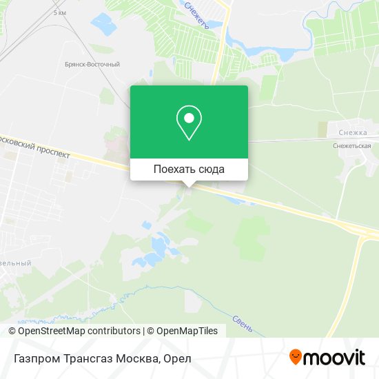 Карта Газпром Трансгаз Москва