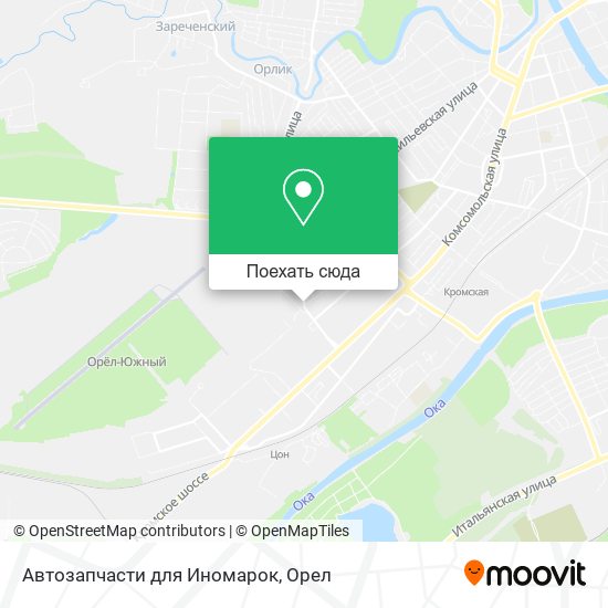Карта Автозапчасти для Иномарок