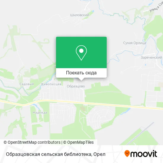 Карта Образцовская сельская библиотека