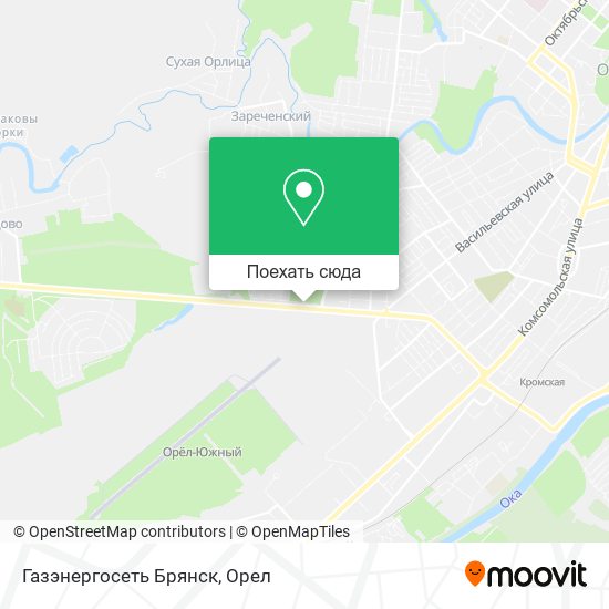 Карта Газэнергосеть Брянск
