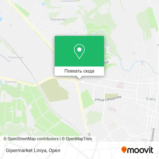 Карта Gipermarket Liniya