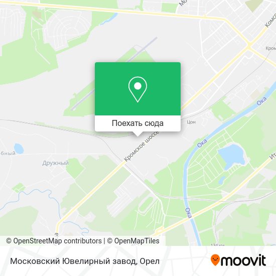 Карта Московский Ювелирный завод