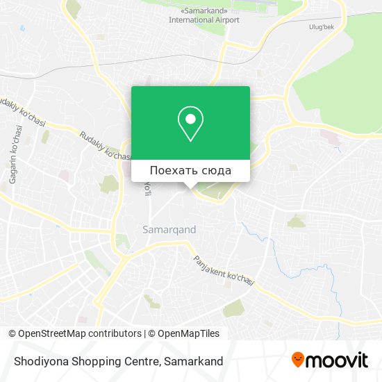 Карта Shodiyona Shopping Centre