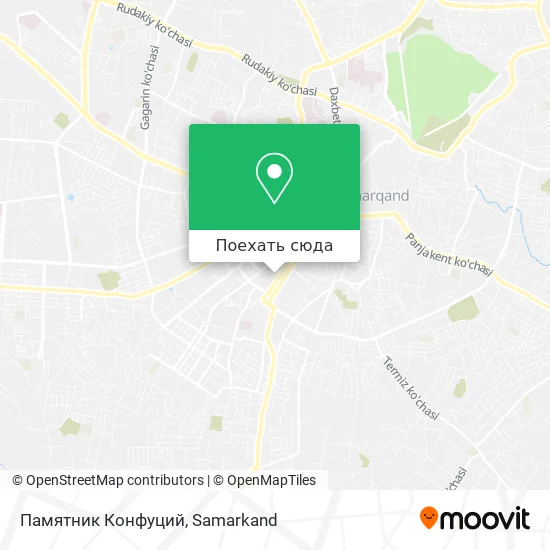 Карта Памятник Конфуций
