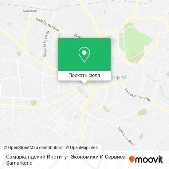 Карта Самаркандский Институт Экономики И Сервиса