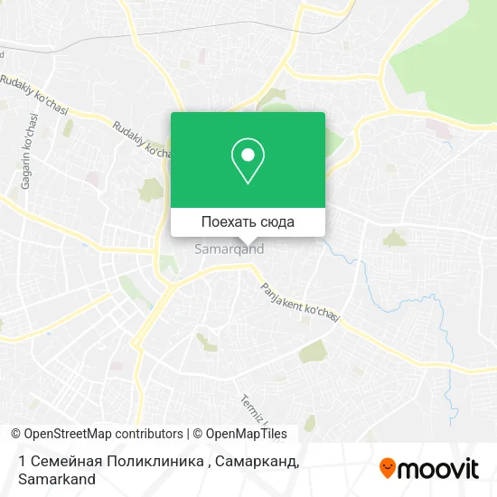 Карта 1 Семейная Поликлиника , Самарканд