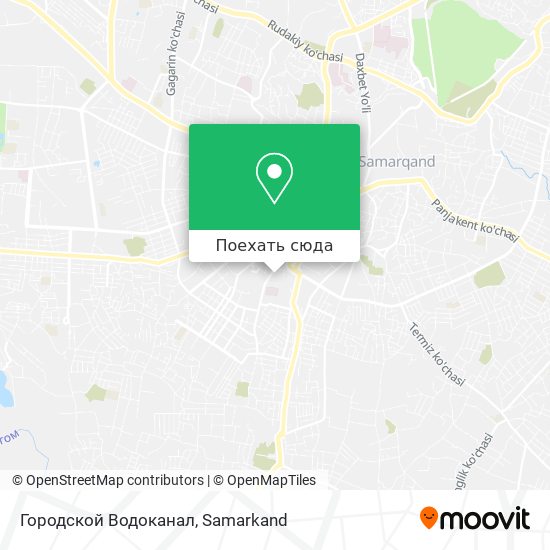 Карта Городской Водоканал