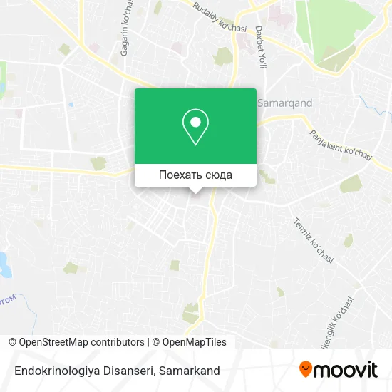 Карта Endokrinologiya Disanseri