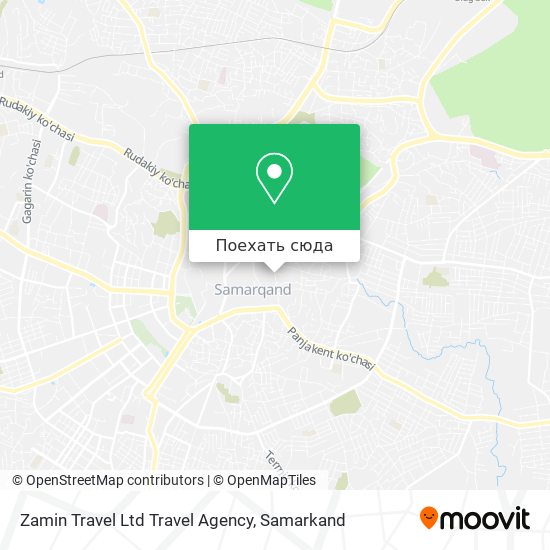 Карта Zamin Travel Ltd Travel Agency