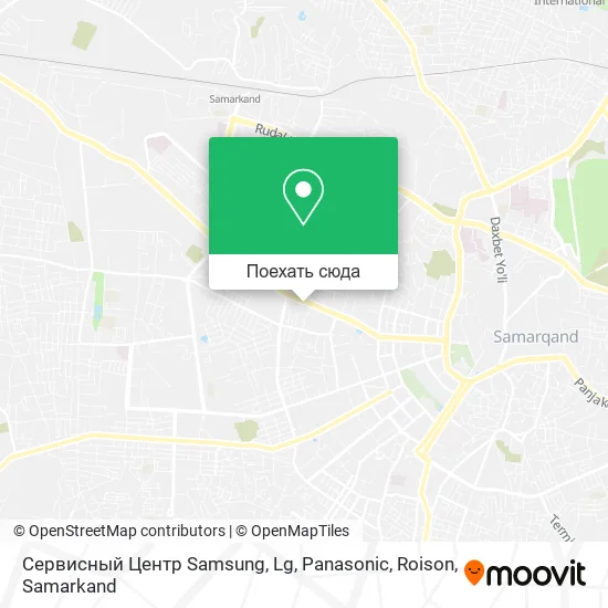 Карта Сервисный Центр Samsung, Lg, Panasonic, Roison