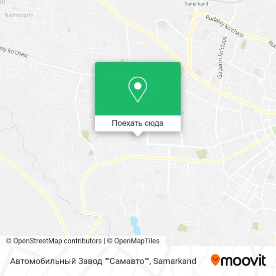 Карта Автомобильный Завод ""Самавто""
