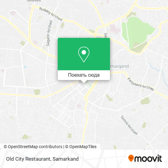 Карта Old City Restaurant