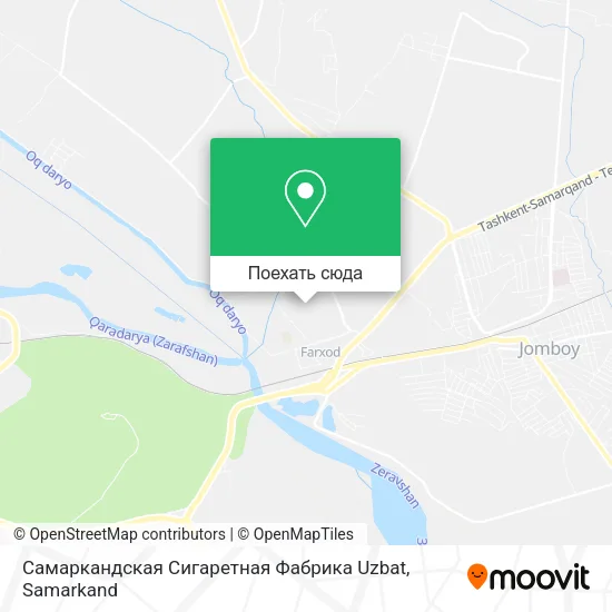 Карта Самаркандская Сигаретная Фабрика Uzbat