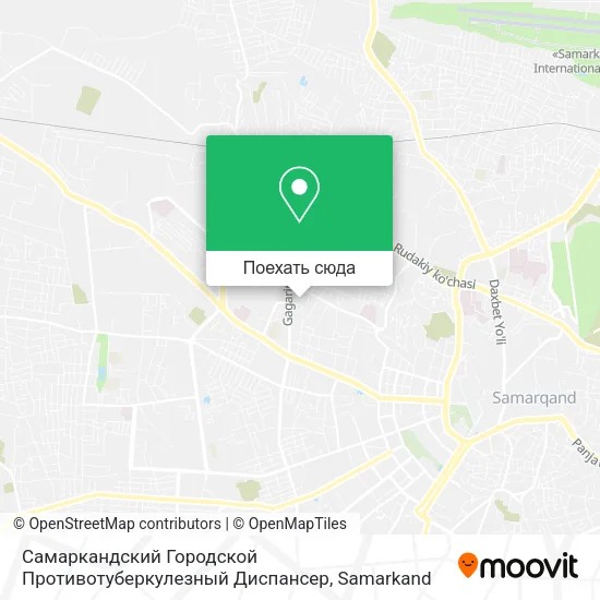 Карта Самаркандский Городской Противотуберкулезный Диспансер