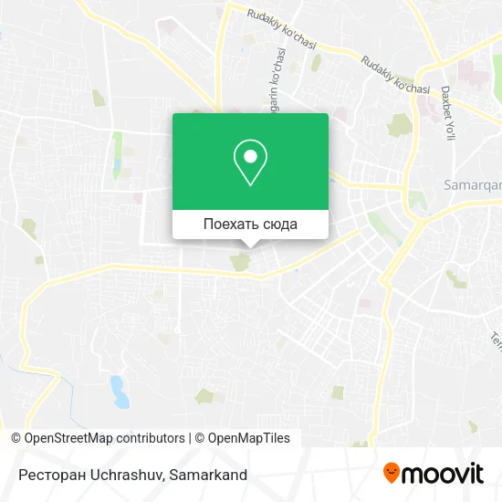 Карта Ресторан Uchrashuv