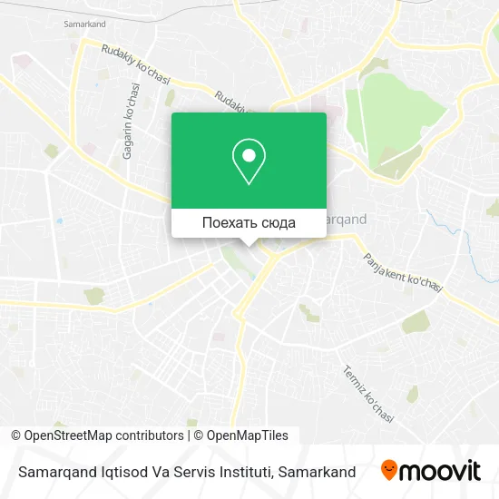 Карта Samarqand Iqtisod Va Servis Instituti