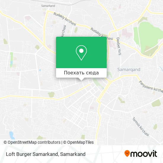 Карта Loft Burger Samarkand