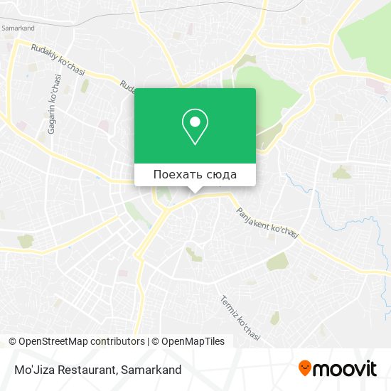 Карта Mo'Jiza Restaurant