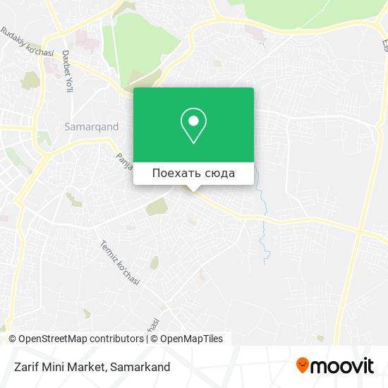 Карта Zarif Mini Market