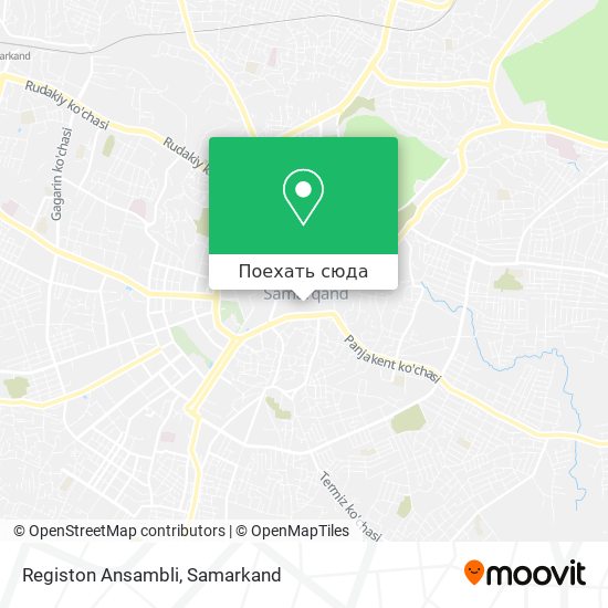 Карта Registon Ansambli
