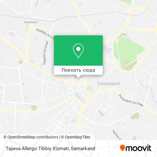 Карта Tajieva Allergo Tibbiy Xizmati