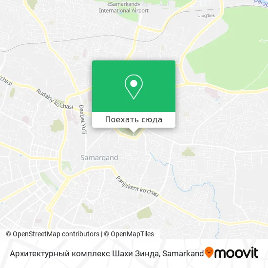 Карта Архитектурный комплекс Шахи Зинда