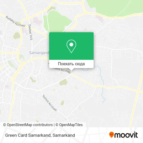 Карта Green Card Samarkand