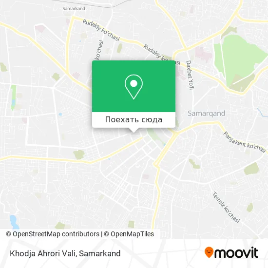 Карта Khodja Ahrori Vali