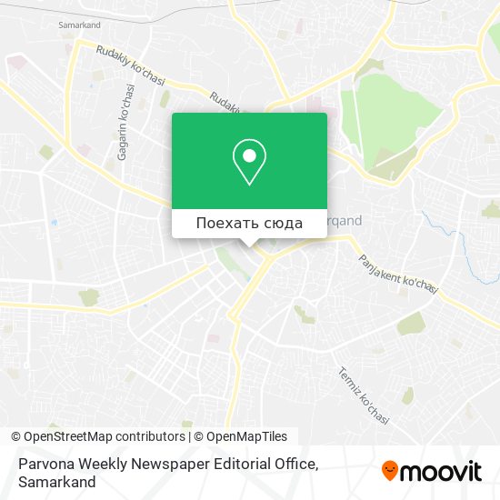 Карта Parvona Weekly Newspaper Editorial Office
