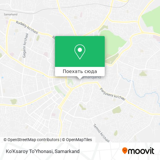 Карта Ko'Ksaroy To'Yhonasi