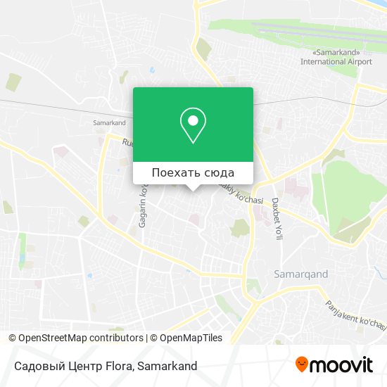 Карта Садовый Центр Flora