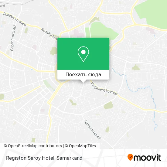 Карта Registon Saroy Hotel