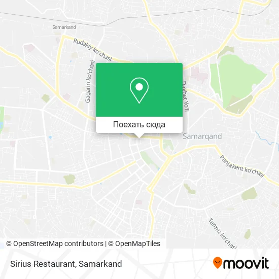 Карта Sirius Restaurant
