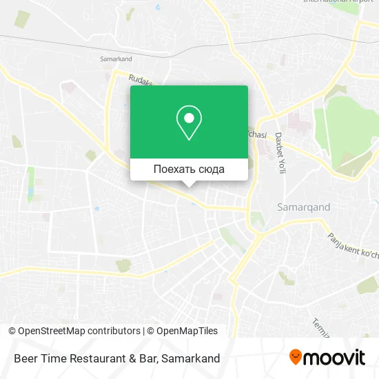 Карта Beer Time Restaurant & Bar