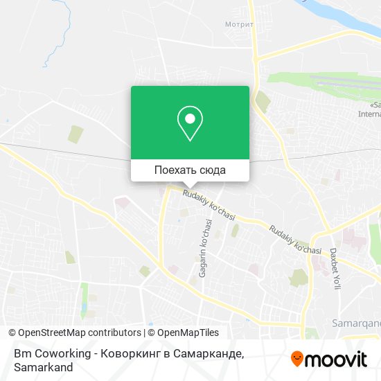 Карта Bm Coworking - Коворкинг в Самарканде