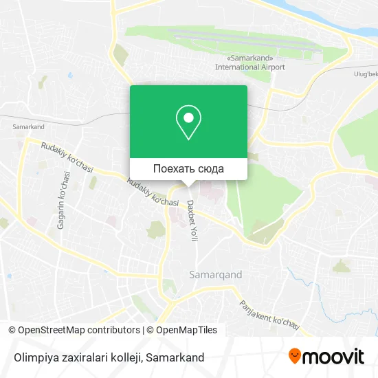 Карта Olimpiya zaxiralari kolleji