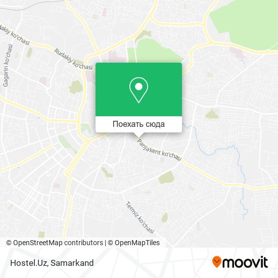 Карта Hostel.Uz