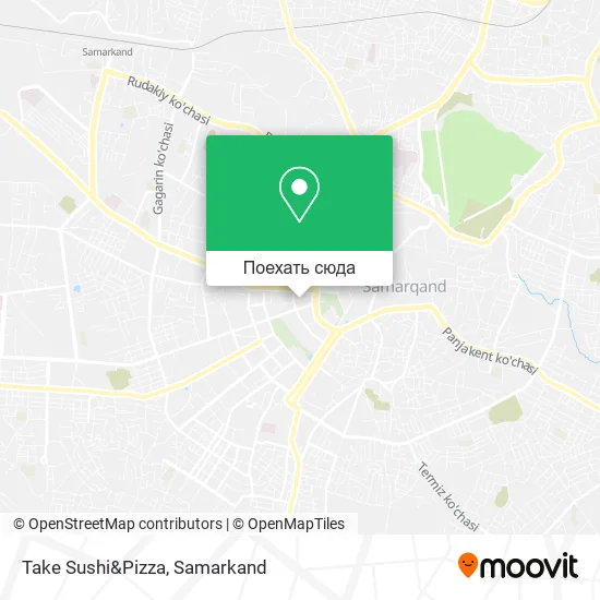 Карта Take Sushi&Pizza