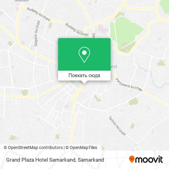 Карта Grand Plaza Hotel Samarkand
