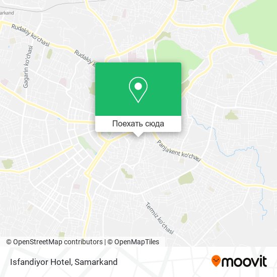 Карта Isfandiyor Hotel